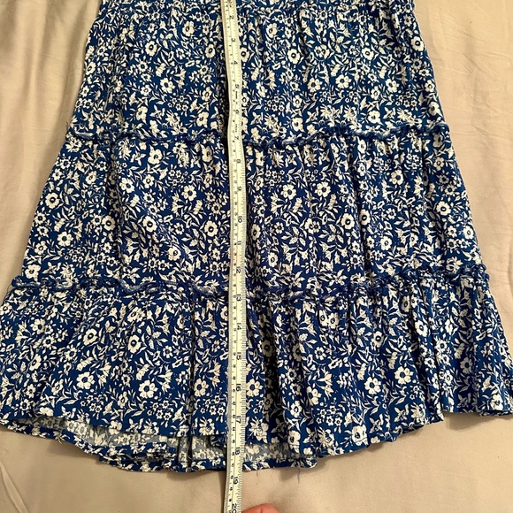 Rachel Zoe blue flower skirt Medium - Picture 3 of 5